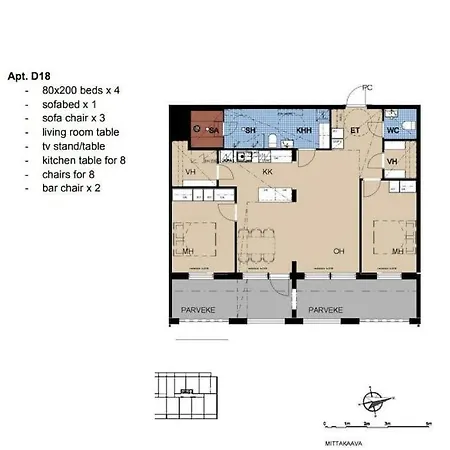 Luxury 2bdr With Private Sauna Apartman *