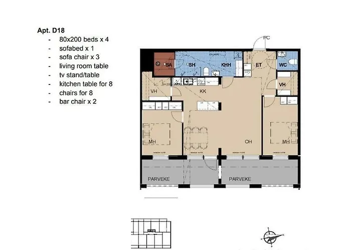 Luxury 2bdr With Private Sauna Appartement *